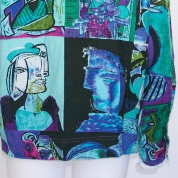 WOMEN'S NOVELTY JACKET | '80s VINTAGE CLOTHING | M - Picture 7 of 8